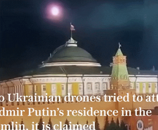 달밤에 크렘린궁에서 섬광이...푸틴 암살? VIDEO: Putin survives alleged 'assassination attempt' at Kremlin