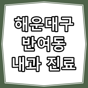 부산시 해운대구 반여동 호흡기 내과 진료 동네 병원