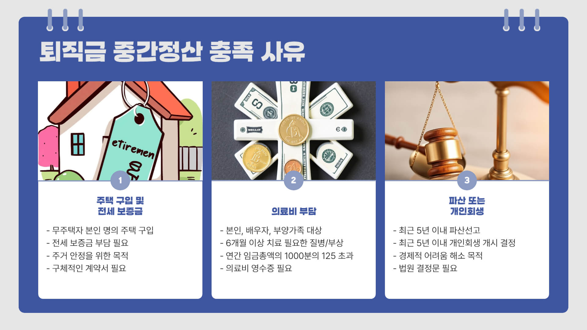 퇴직금 중간정산 사유 요건 세금 정산후 퇴직금 계산 방법