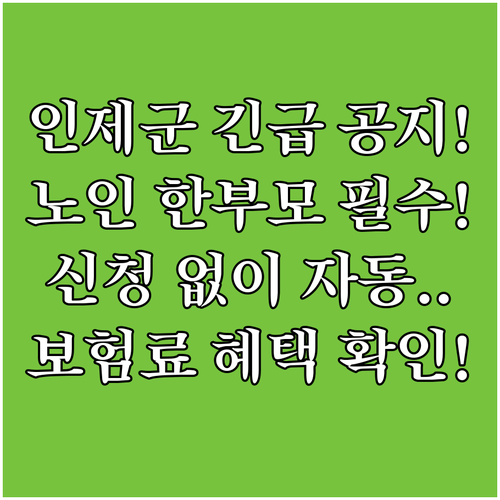 인제군 2025 노인 장애인 한부모 ..