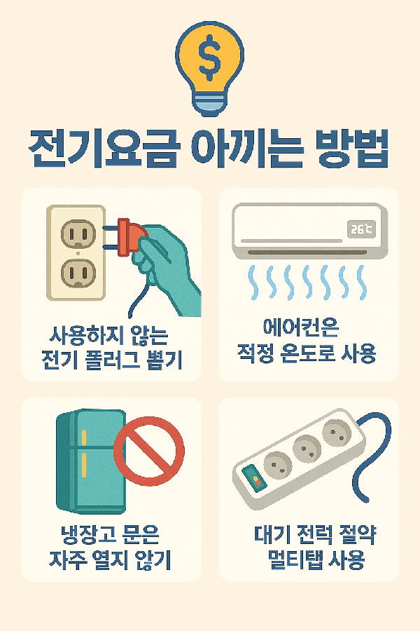 전기요금 아끼는 법｜누진세 걱정 없는 초보 주부 전기절약 실천법 TOP7