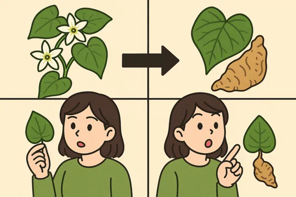 박주가리 하수오 구별법과 판별 기준3