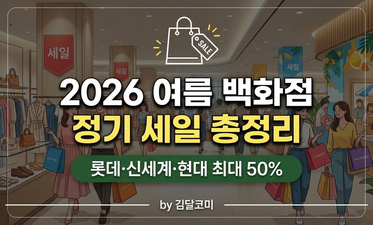 2026 여름 백화점 세일 썸네일