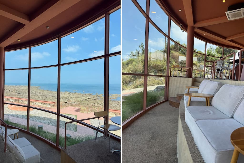 스테이인터뷰 파도리 카페 내부전경