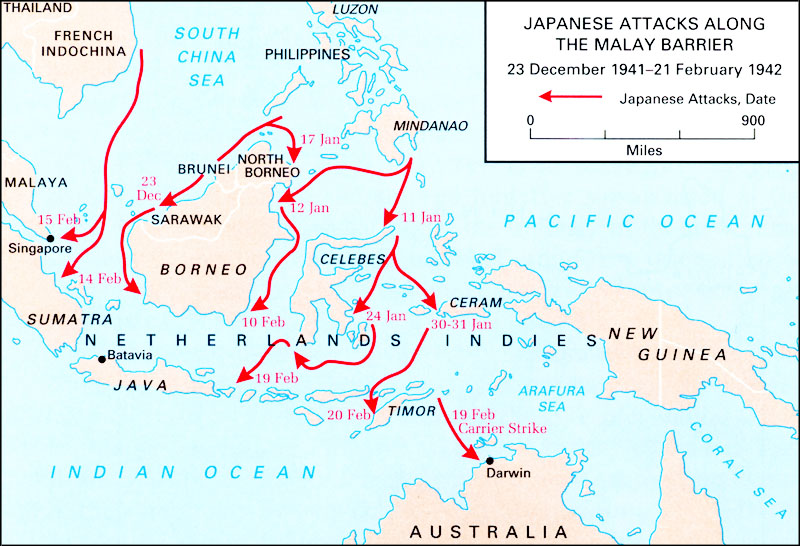 ABDA Japanese attacks
