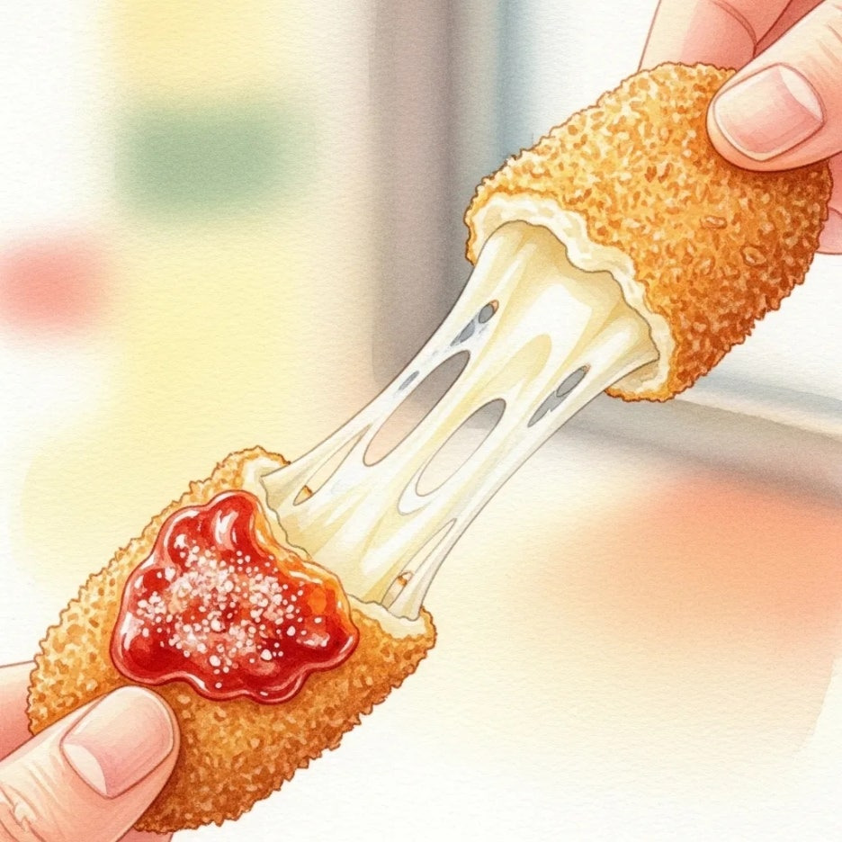 쭉 늘어나는 치즈가 매력적인 칠리스 치즈스틱