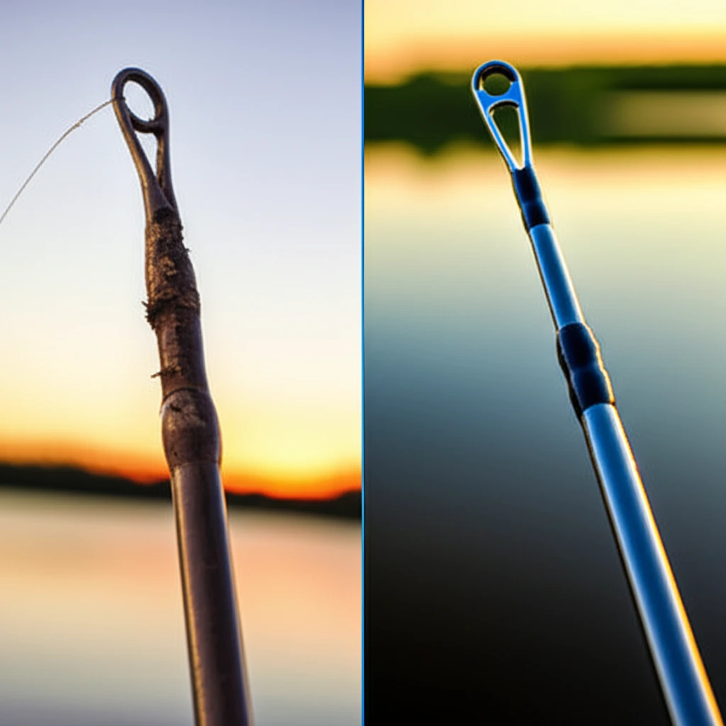 부러진 낚시대 초릿대, 교체로 새 낚