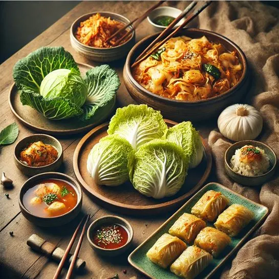 배추의 재발견. 다양한 배추 요리 사진