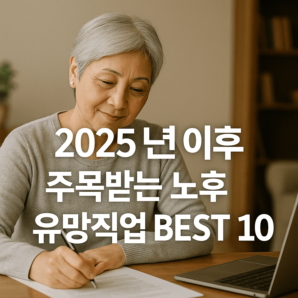 노후 유망직업 10