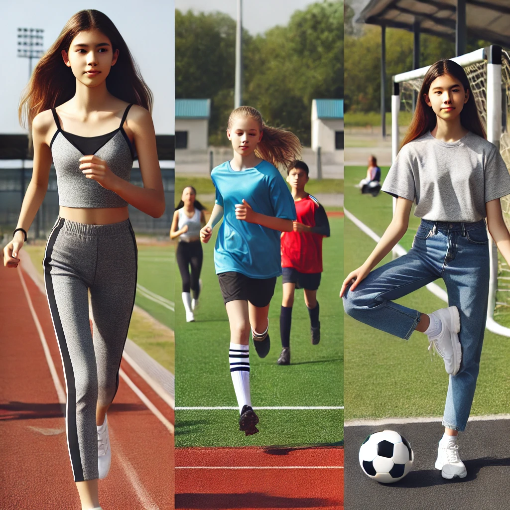 청소년 여성 스포츠 참여 관련 사진