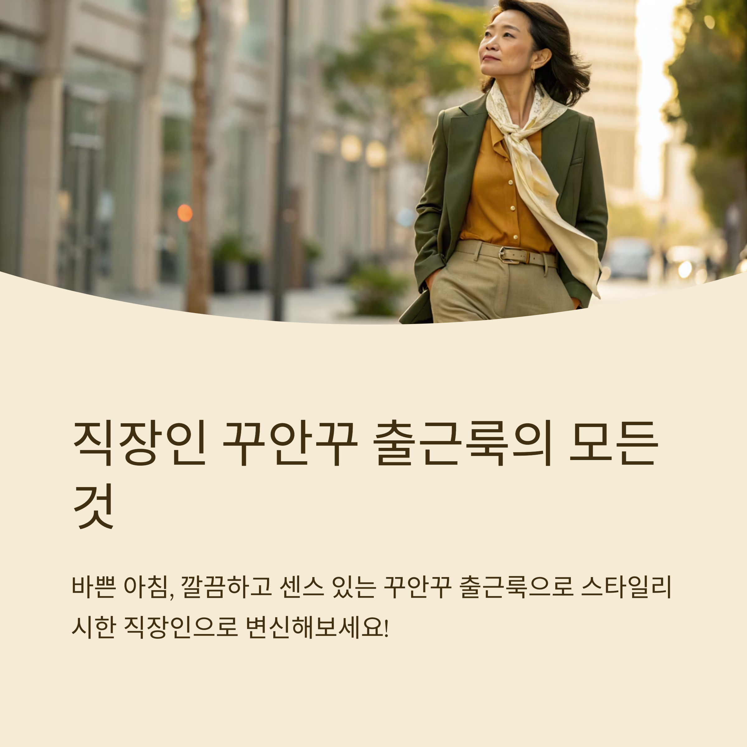 직장인 출근 룩 꾸안꾸 정리