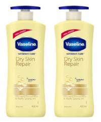 바세린 드라이 스킨 리페어 바디로션, 400ml, 2개