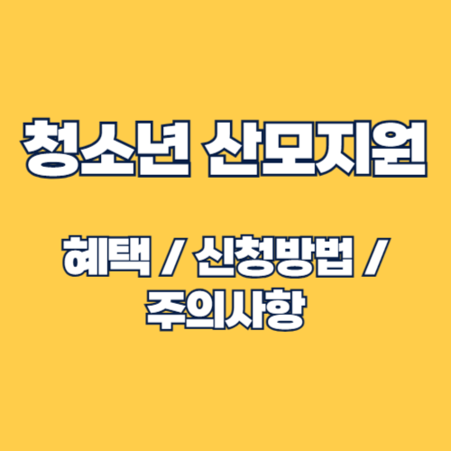 청소년산모 임신출산 진료비 지원사업: 혜택과 신청 방법 총정리