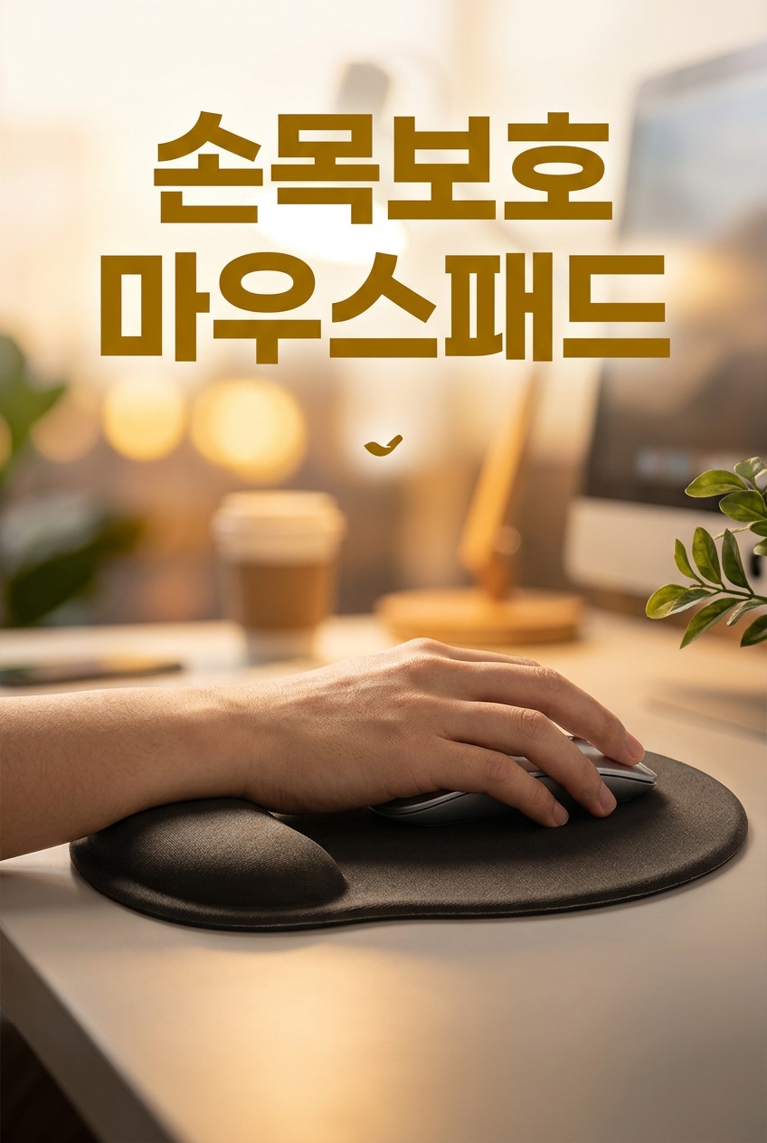 손목보호 마우스패드 추천 사용 모습