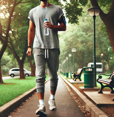 매일 루틴처럼 걷는 운동하는 모습