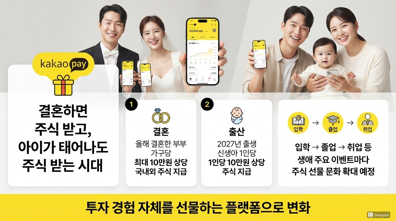카카오페이증권 결혼&middot;출산 주식 10만원 지급! AI 투자 시대 본격 시작