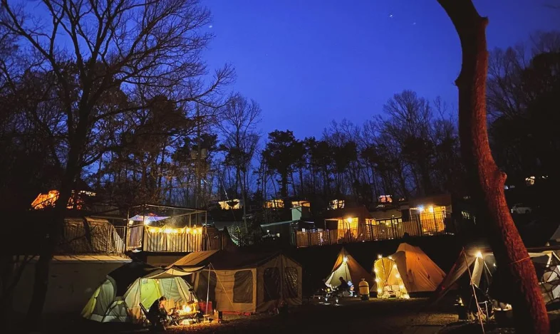 글램핑 카라반 캠핑장