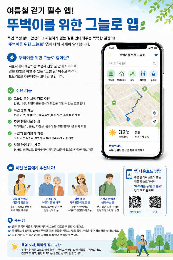 시원한 길을 안내하는 스마트 보행 앱