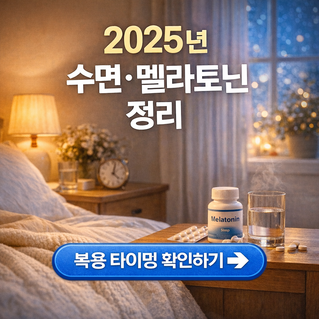 수면&middot;멜라토닌&middot;수면습관 요약(2025년 12월 기준)