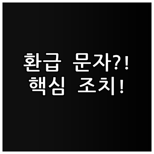 긴급 코로나 환급 문자 피싱 피해 발..