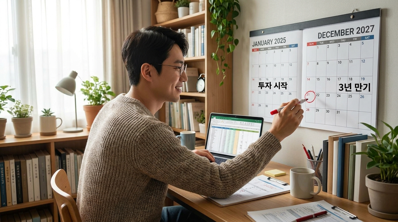 토스증권 ISA 계좌의 의무 가입 기간과 중도인출 조건을 설명하는 이미지