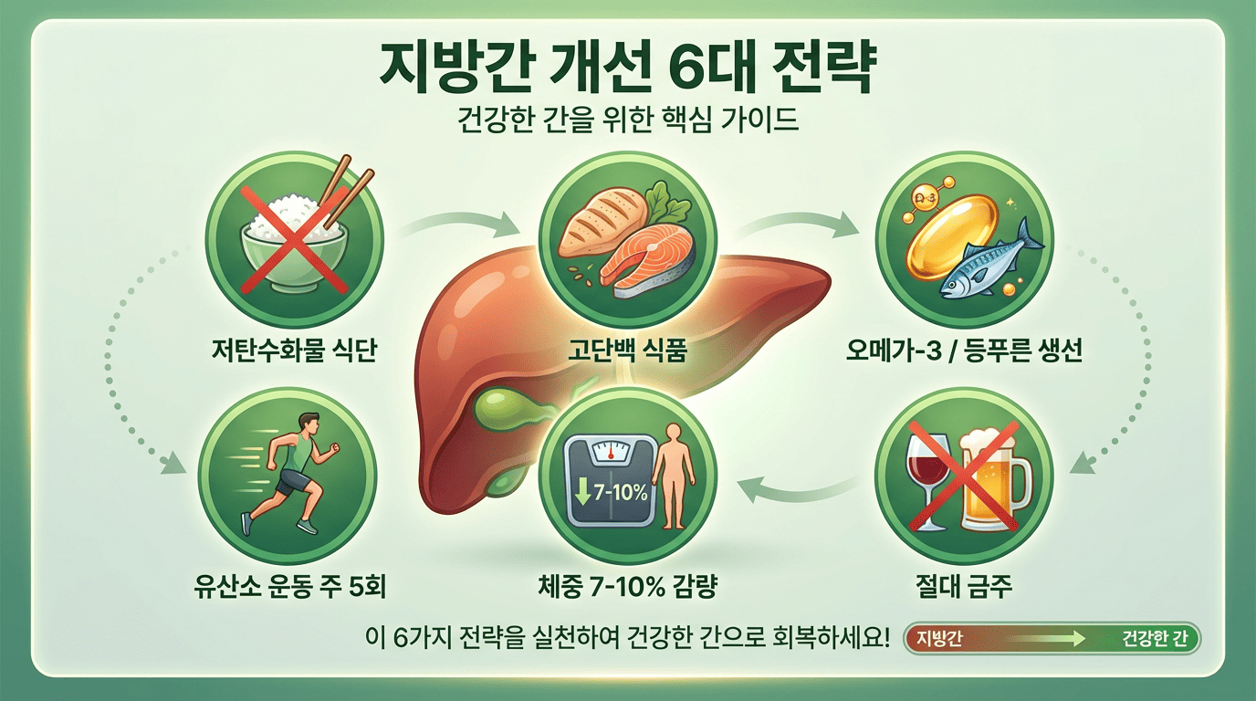 지방간 개선 6대 전략
