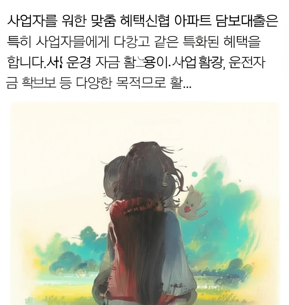신협 아파트 담보대출 사업자 맞춤 혜