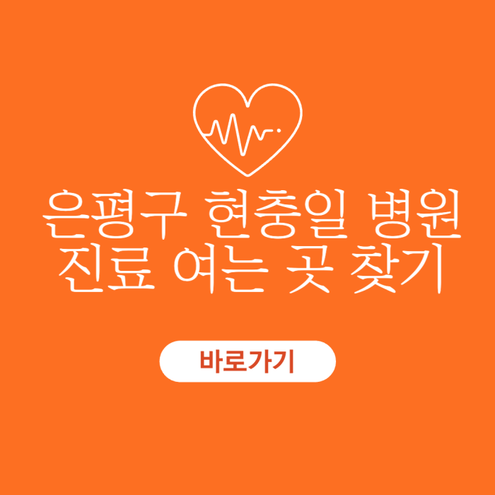 은평구-현충일-병원-여는-곳-찾기