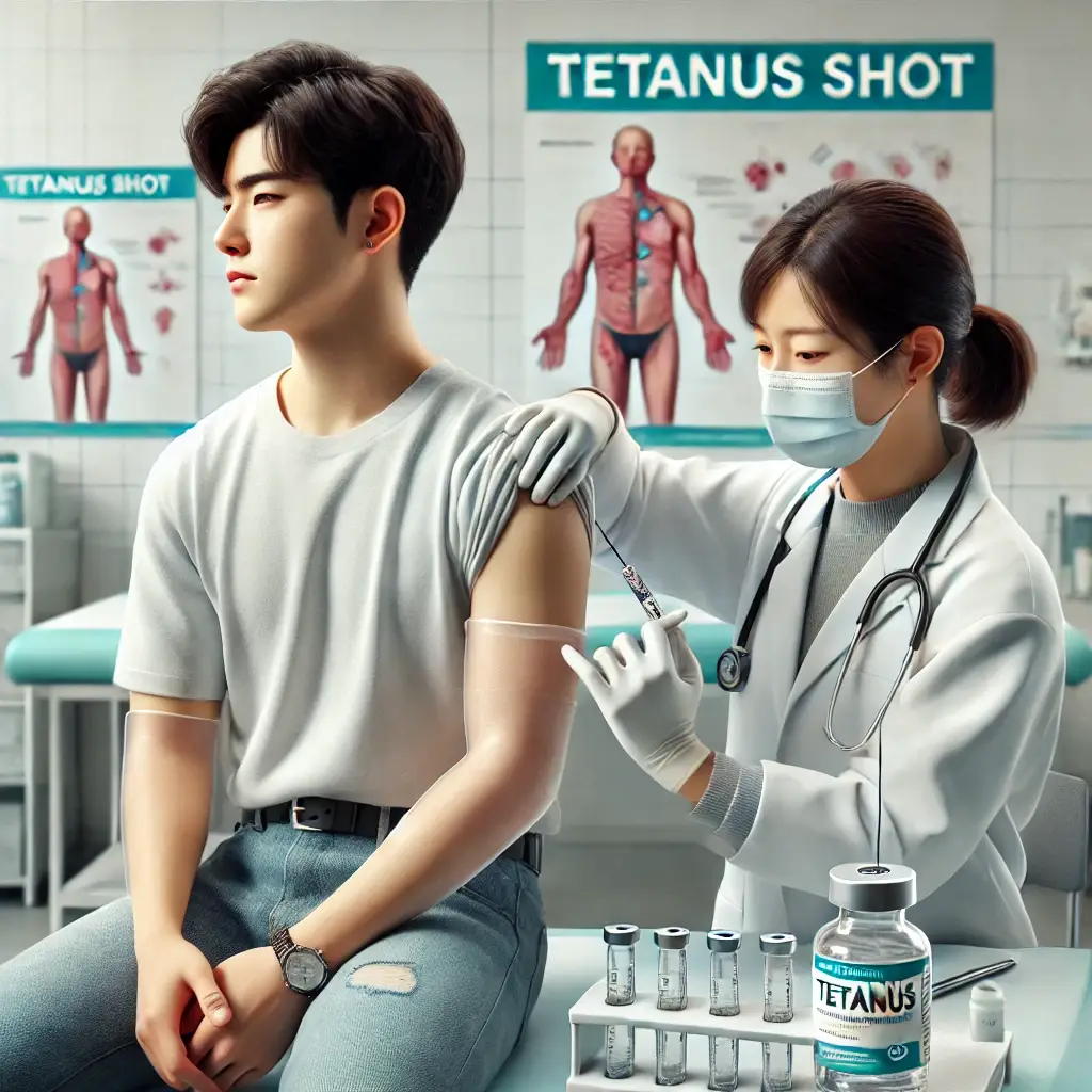 파상풍주사술 효과 백신접종