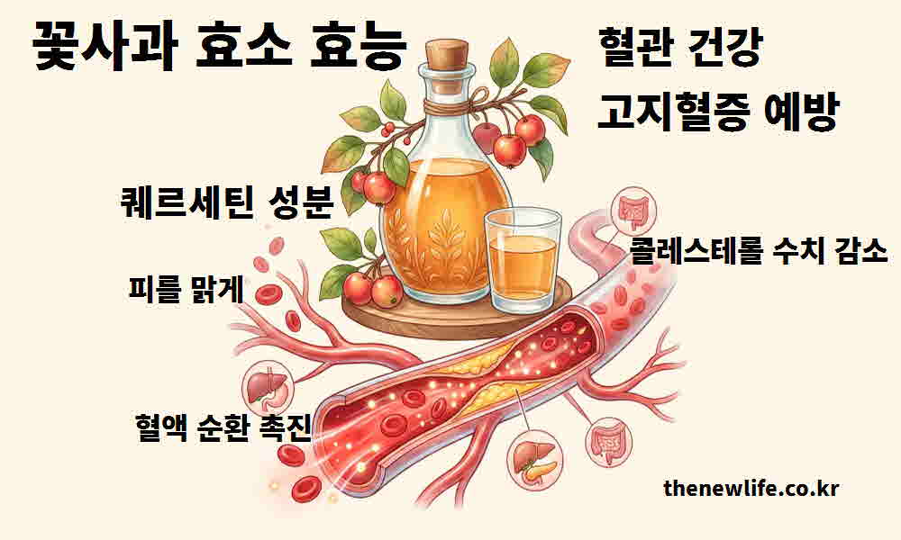 꽃사과 효소 효능 혈관 건강 고지혈증 예방