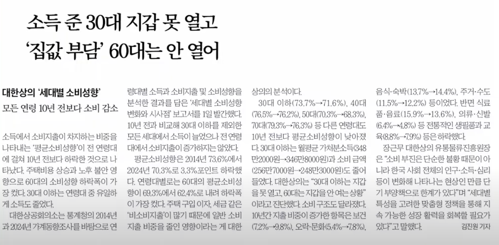 &quot;30대는 지갑을 못 열고, 60대는 안 연다&quot; 10년 새 무너진 소비의 힘