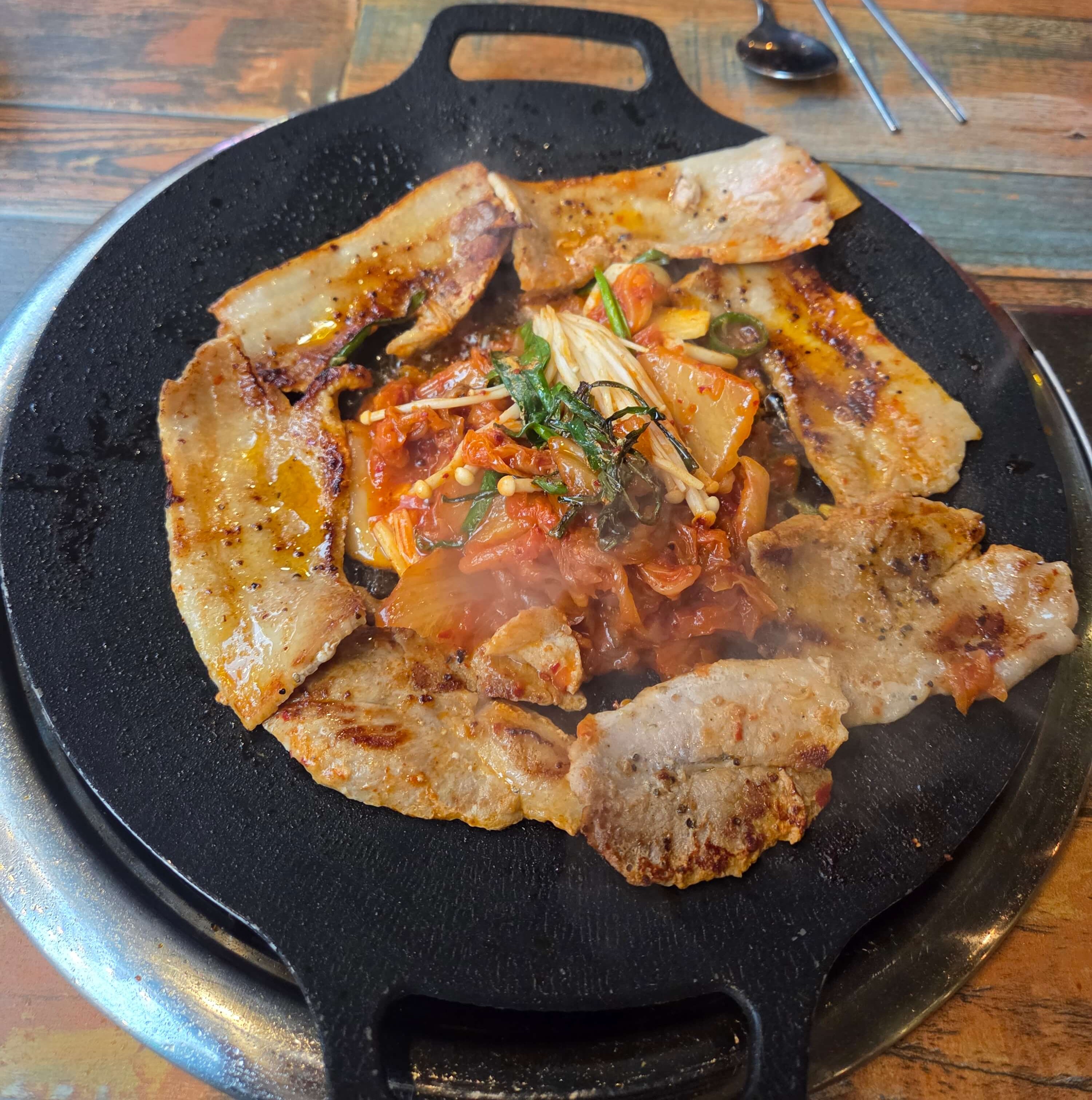 삼겹 김치 구이