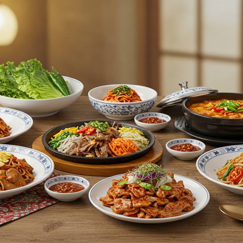 K푸드 대표하는 음식 사진