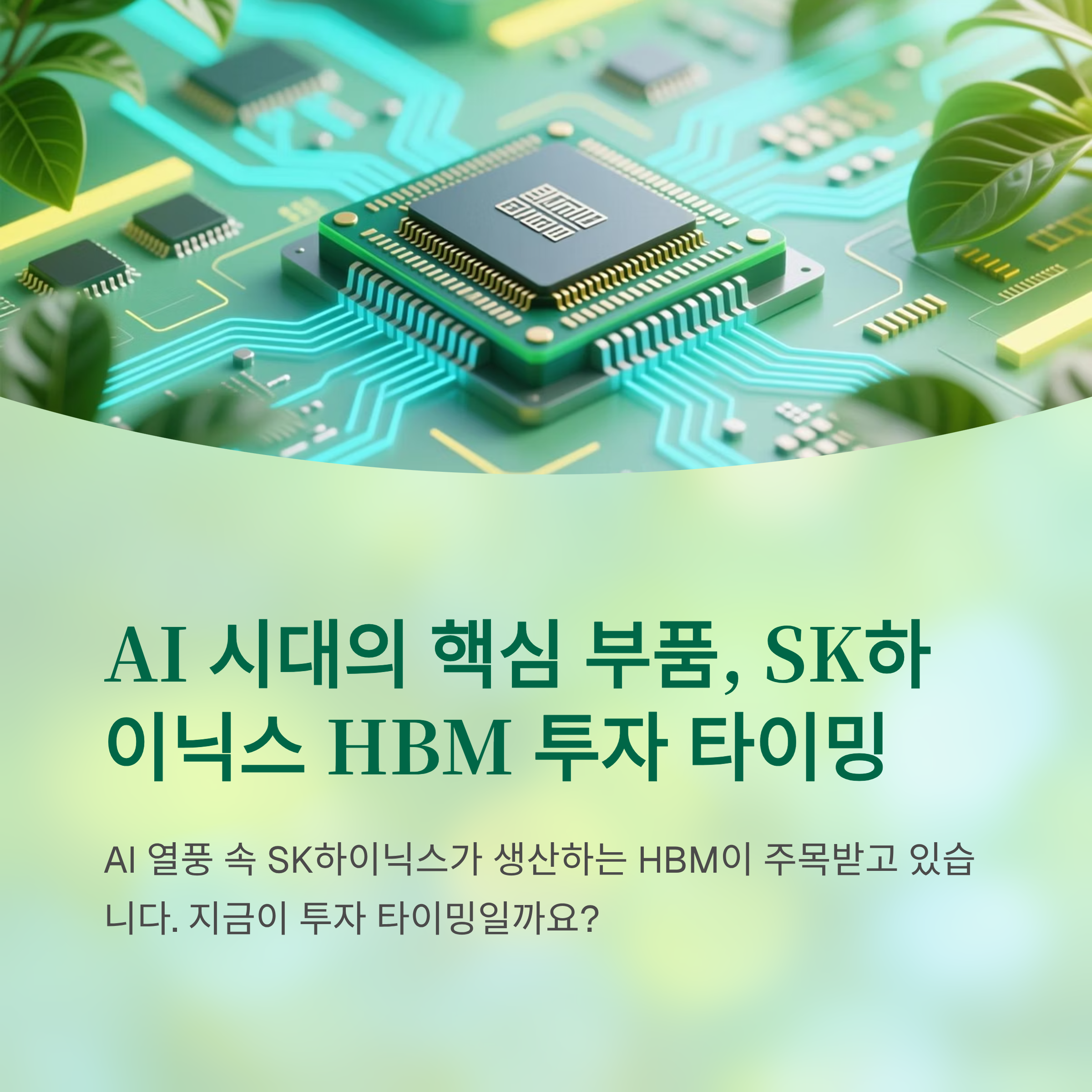 SK하이닉스 HBM으로 주목받는 AI 투자 타이밍