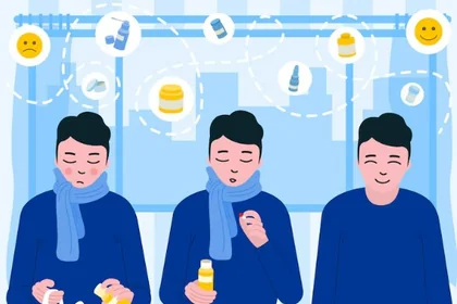 겨울철 알레르기 피부염으로 가려움과 건조함이 나타나는 피부 상태3