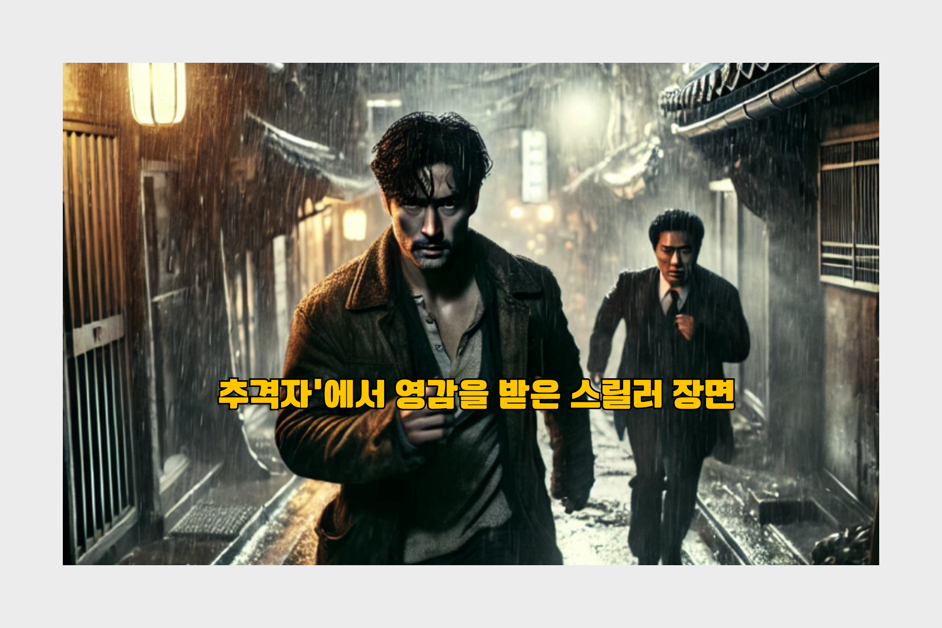 추격자 에서 영감 받은 스릴러 장면