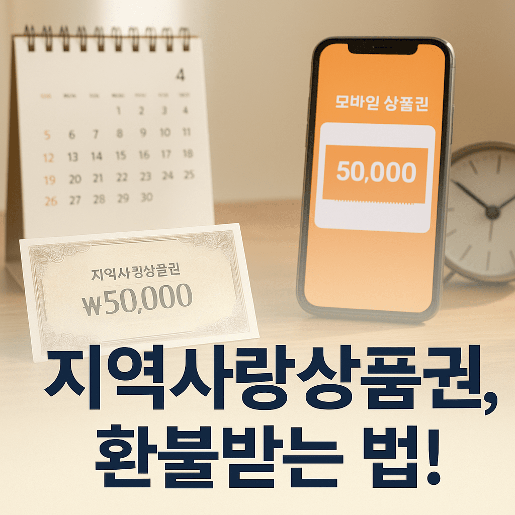 지역사랑상품권 유효기간과 환불 규정 완벽 가이드