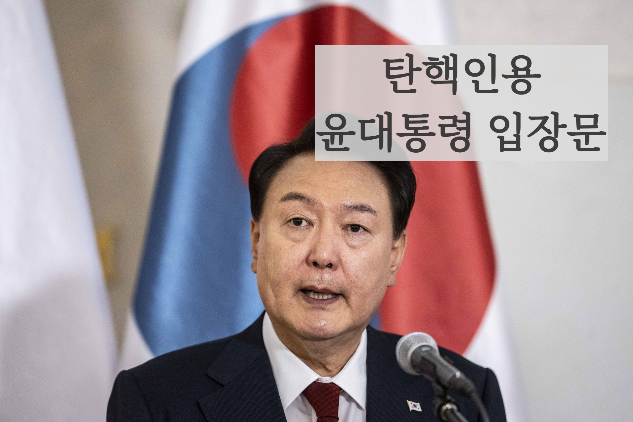 탄핵인용 윤석렬대통령 입장문