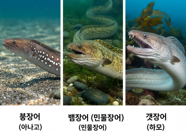붕장어,뱀장어,갯장어 사진