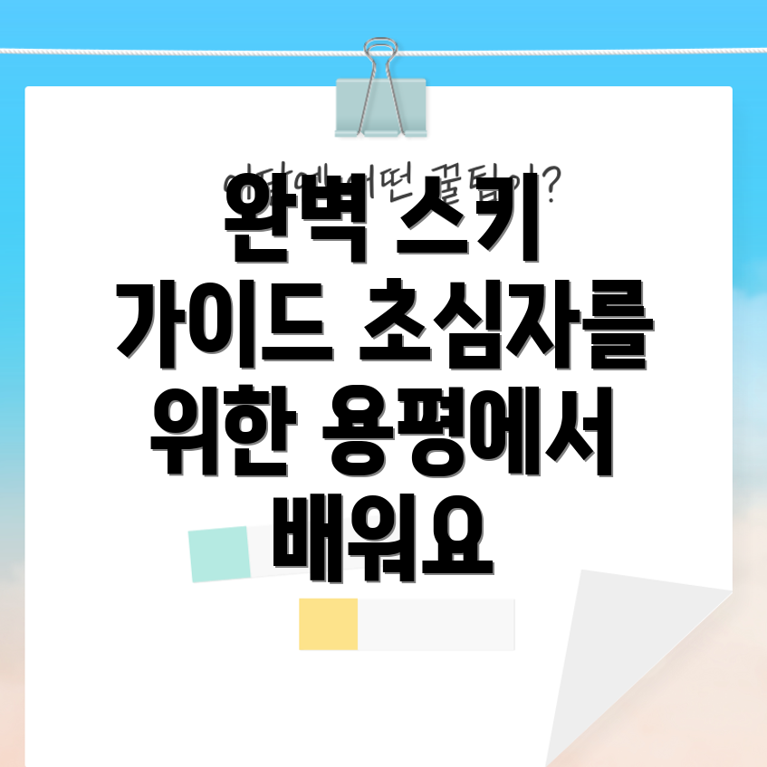 용평 스키 강습