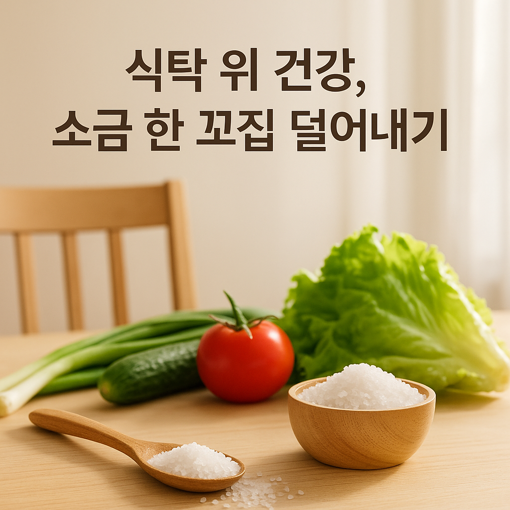 식탁 위 건강을 지켜주는 소금 덜 쓰는 방법