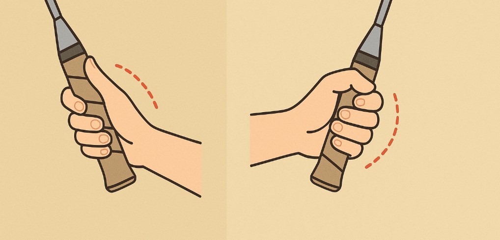 그립 잡는 방법 사진