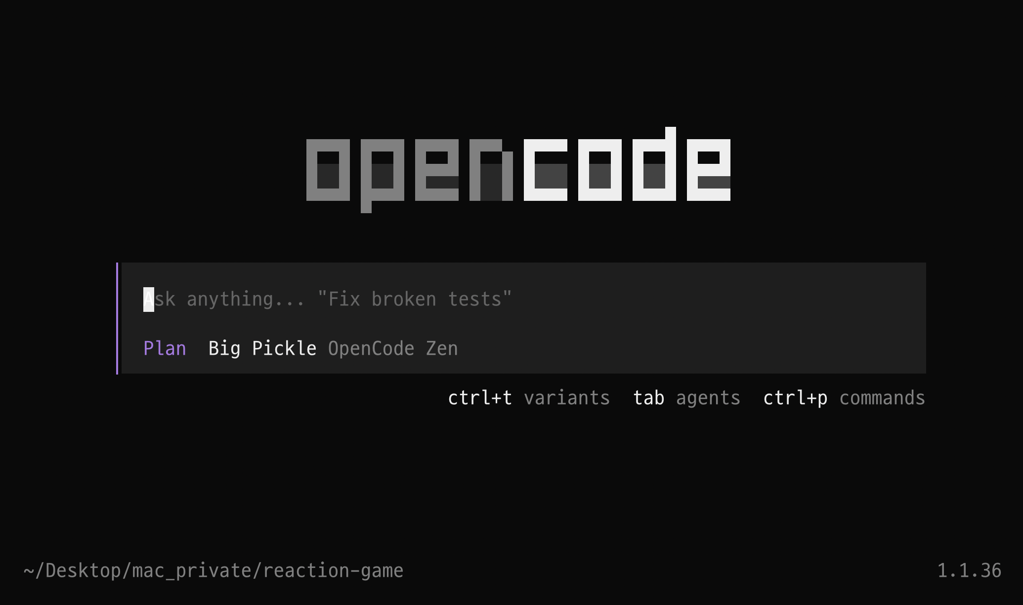 오픈코드-플랜 모드