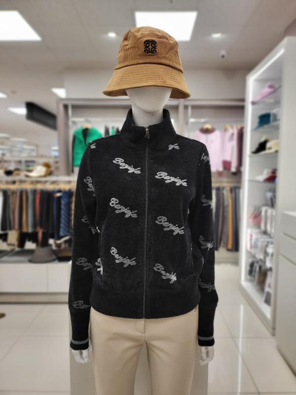 벤제프 여성 로고패턴 융안감 가디건 - 카멜 BN5QWSC701