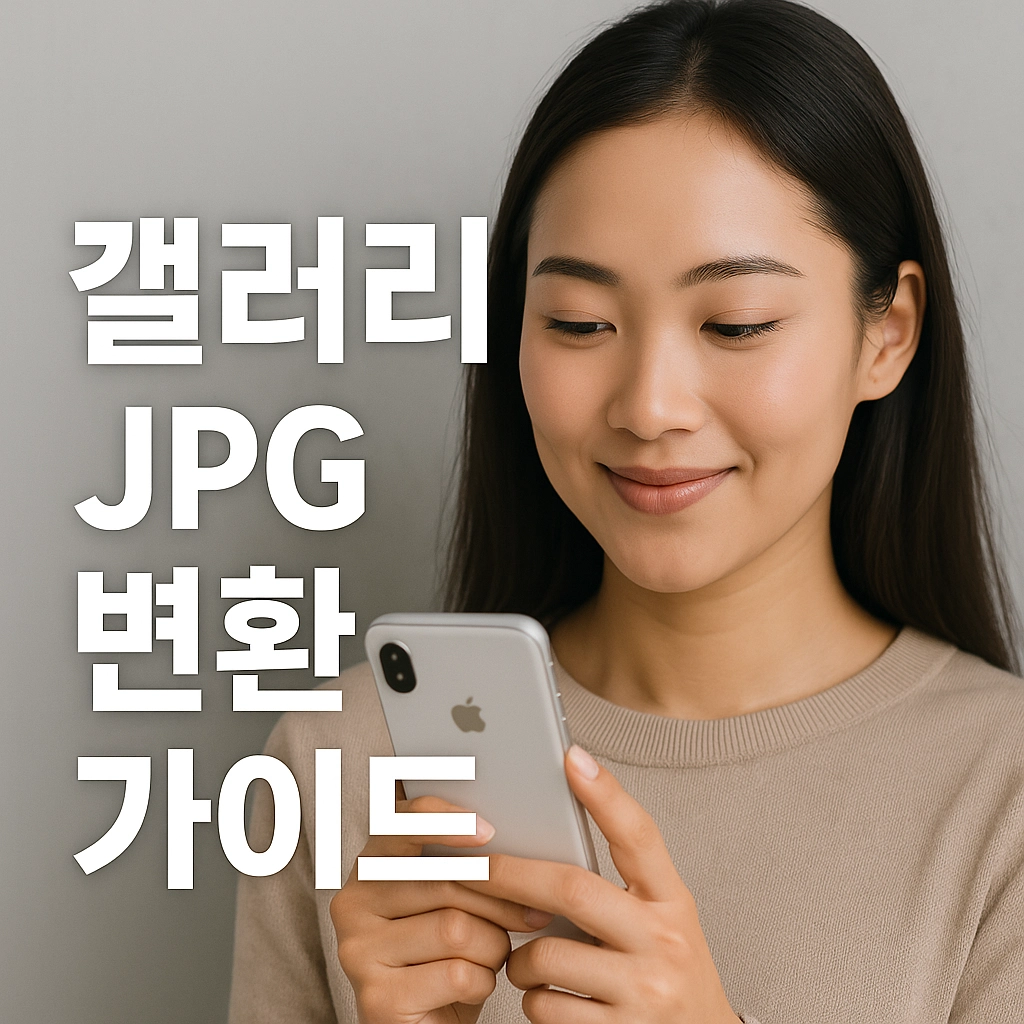 갤러리 JPG 변환가이드