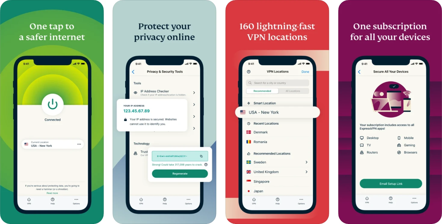 익스프레스 VPN 스크린샷
