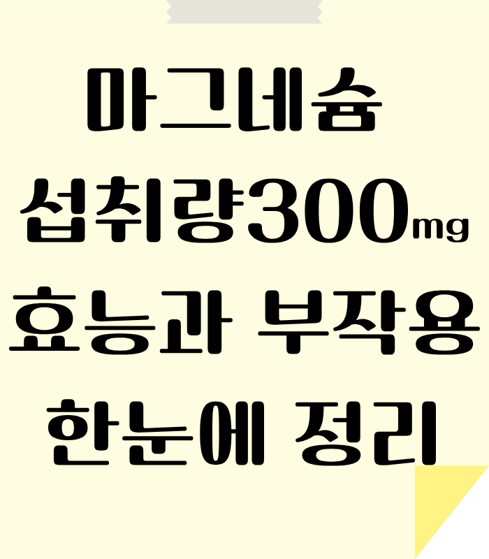 마그네슘 섭취방법에 따른 효과와 부작용 알아보고 안내