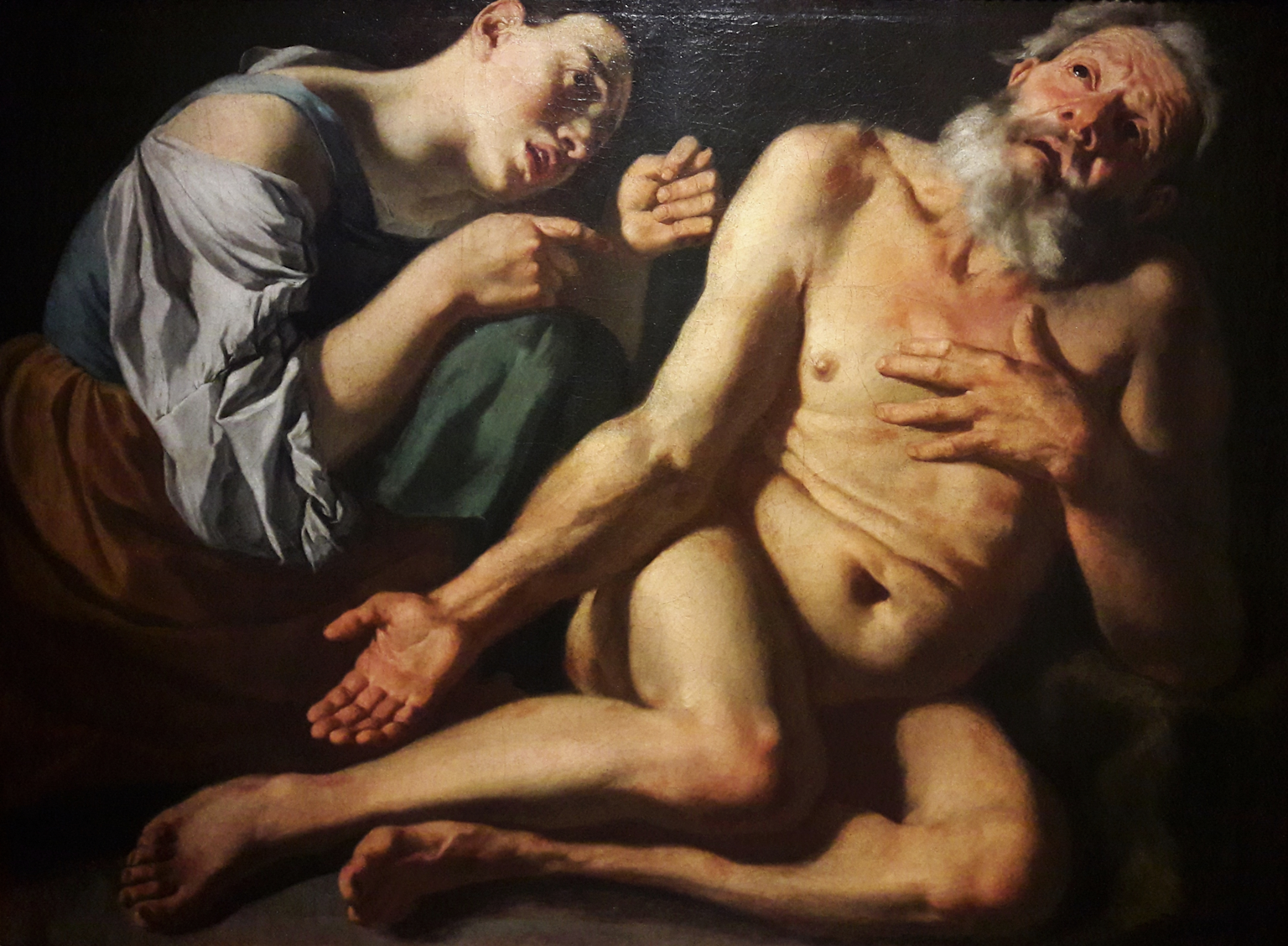 가스파레 트라베르시 &amp;#39;아내에게 조롱당하는 욥&amp;#39;