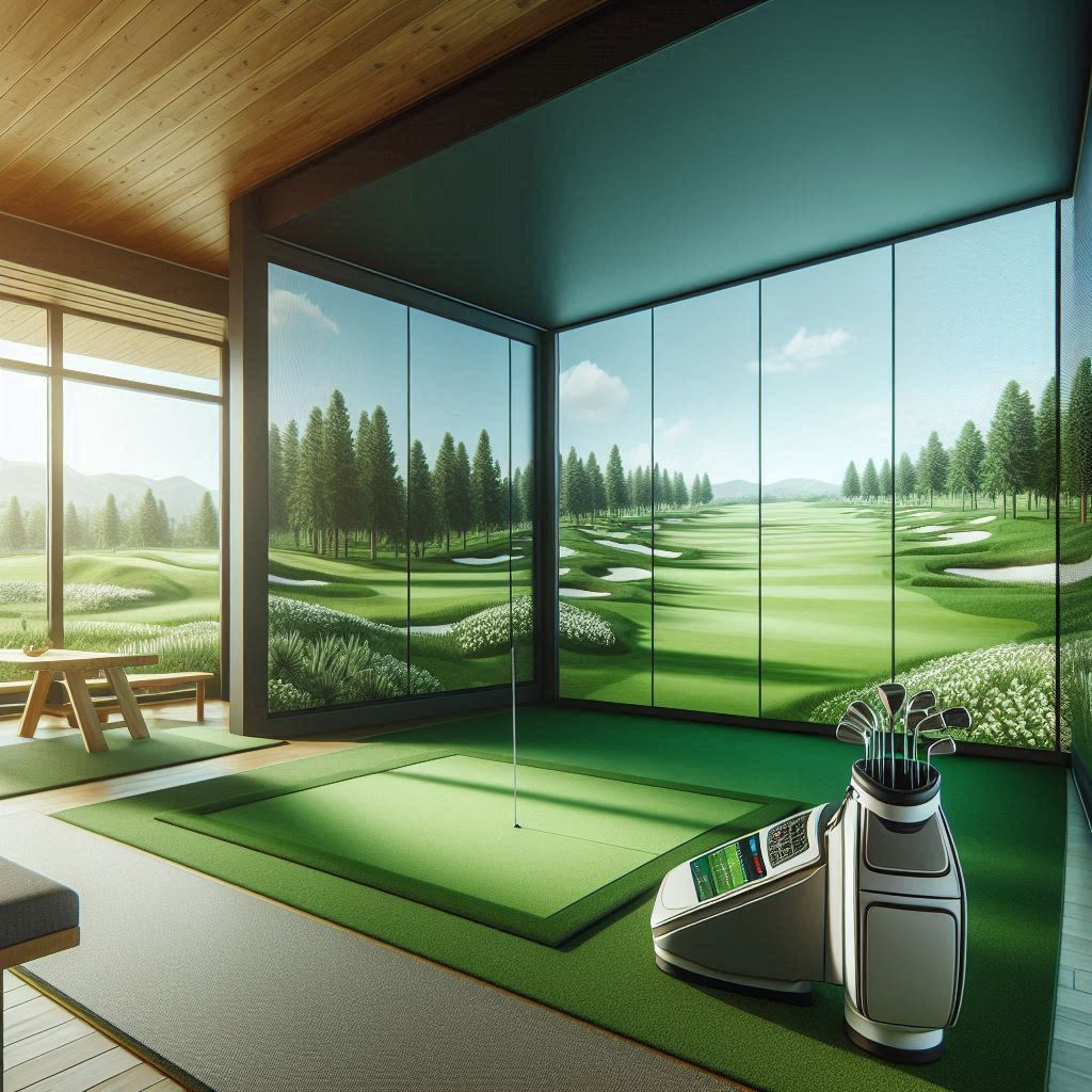 스크린골프장 배경