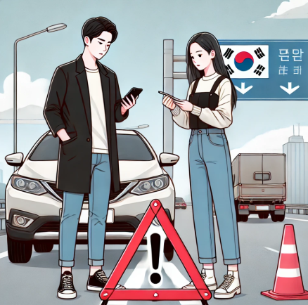 차 타이어 펑크났을때 대처법